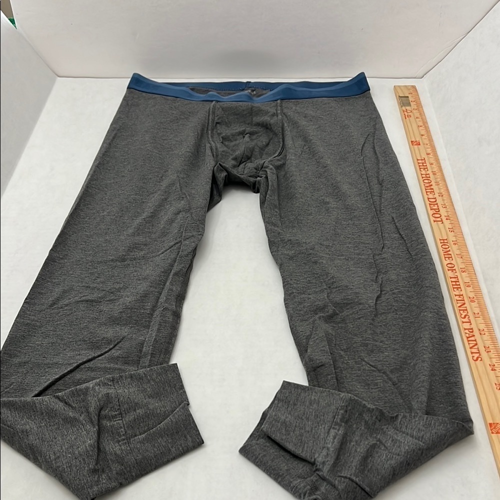 Men's Gray Underwear with Blue Waistband